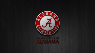 Alabama logo black background red - the letter free wallpaper for desktop