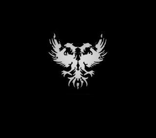White bird black wings black - minimalism free wallpaper for tablet