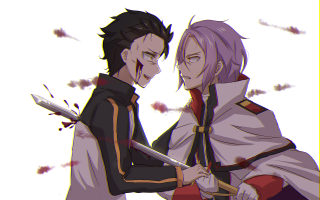 Anime characters swords facing close - sword free wallpaper