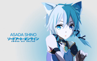 Anime blue hair cat ears 2 - blue hair and a cat ears free wallpaper