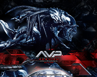 Alien red black design poster - assemblage free wallpaper for desktop