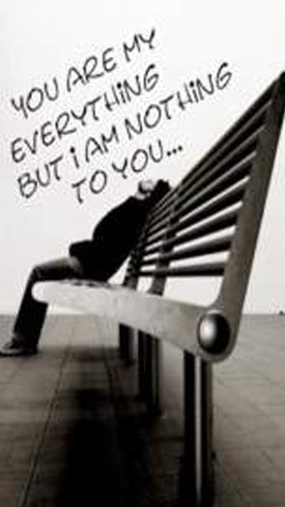 Man sitting bench message written - anne stokes free wallpaper