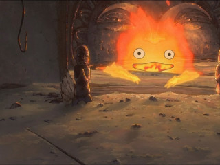 Cartoon character fire face looking - another character free wallpaper for desktop