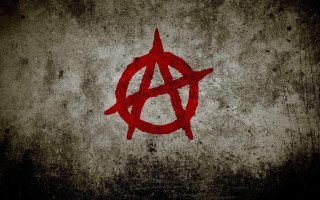 Anarchy symbol concrete wall grungy - a concrete wall free wallpaper