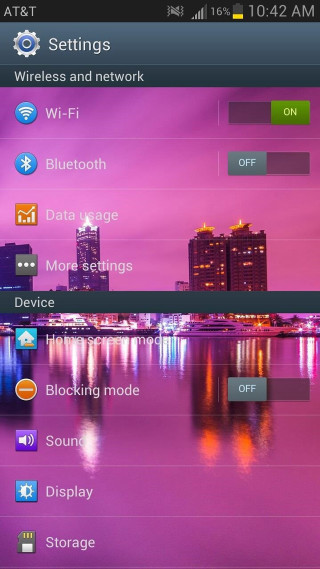 Purple cityscape digital elements screen - free technology wallpaper for mobile