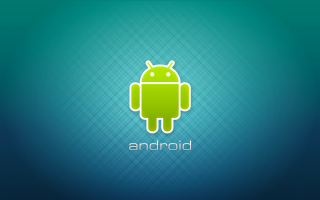 Android logo green blue outline - android free wallpaper for desktop