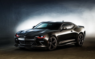 Black chevrolet camaro spotlight fog - fog free wallpaper for desktop