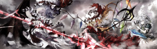 Anime characters swords clouds background 2 - madhouse free wallpaper for desktop