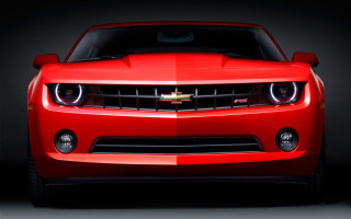 Red car black background image - path free wallpaper