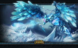 Blue dragon wings fantasy ice - a blue dragon free wallpaper