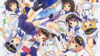 Anime girls hats dresses group - hat free wallpaper