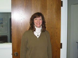 Woman standing wooden door white - northwest free wallpaper