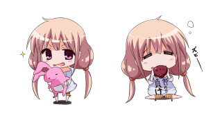 Anime couple pink hair nose - a pink nose free wallpaper