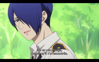 Man blue hair white shirt 2 - awesome free wallpaper