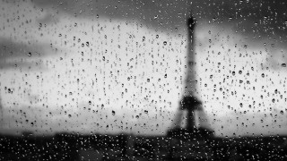 Eiffel tower rain window black - didier mouron free wallpaper