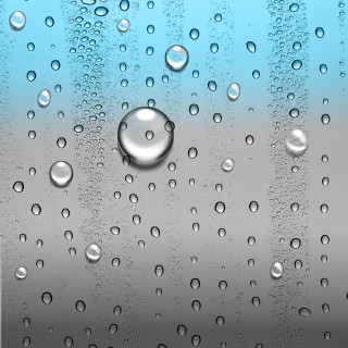 Window water drops blue sky - free rain wallpaper for tablet
