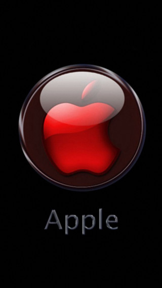 Apple logo words apple middle - free technology wallpaper for mobile