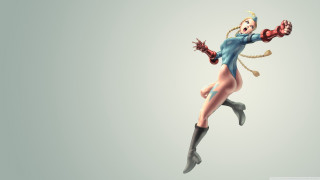 Flying woman blue suit anime - free gaming wallpaper for desktop
