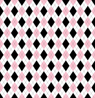 Black white checkered pink squares - op art free wallpaper