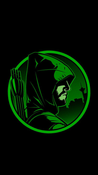 Green arrow man black background - altichiero free wallpaper for mobile