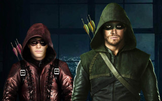Man woman green arrow costumes - everett warner free wallpaper