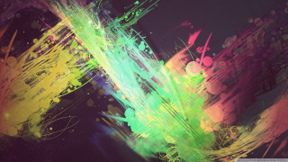 Colorful abstract painting black background 3 - an abstract painting free wallpaper
