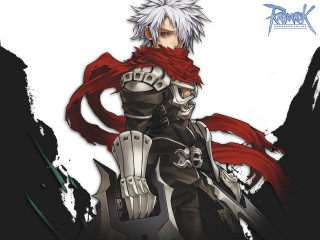 Man black red outfit sword 2 - a red scarf free wallpaper