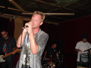 Man singing microphone band stage - a band free wallpaper