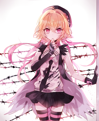 Pink haired girl barbed wire - her pocket free wallpaper for mobile