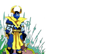 Cartoon man yellow blue outfit - alan davis free wallpaper