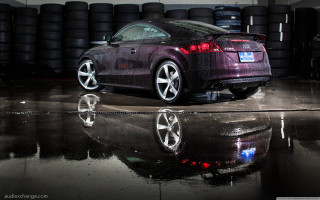 Car parked garage tires reflection - tire free wallpaper