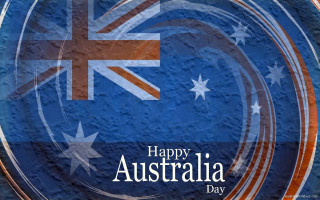 Blue orange australia day background - elizabeth durack free wallpaper
