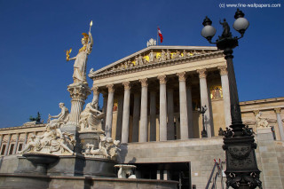 Viennese actionism bronze sculpture art - a statue in front free wallpaper