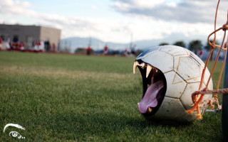 Ball mouth soccer goalie open - a ball free wallpaper