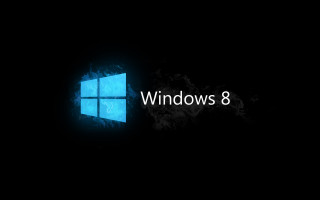 Dark background windows8 logo blue - 8 k free wallpaper