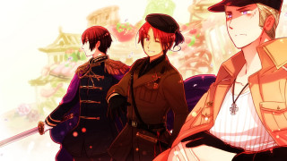 Group people standing building clock 4 - a clock free wallpaper for desktop