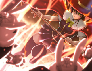 Cartoon character hat broom fire - league of legends free wallpaper