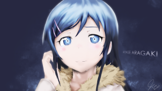 Anime girl blue hair fur - luminous free wallpaper for desktop