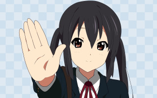 Girl suit tie hand up - right free wallpaper for desktop