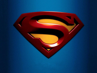 Superman logo blue background yellow - a superman logo free wallpaper