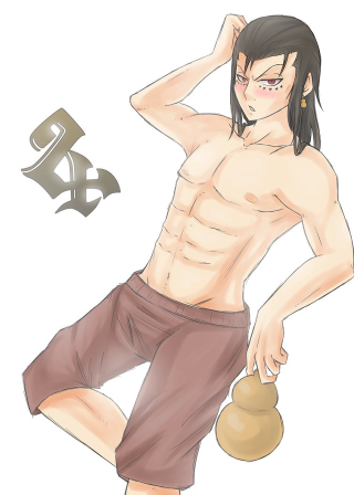 Man shirt kettle hammer pose - tarot card free wallpaper