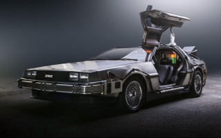 Delorean doors open back door - the door open free wallpaper