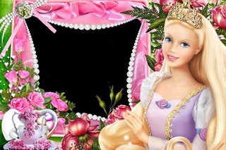 Barbie pink dress tiara rose - detail free wallpaper