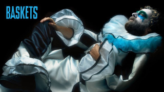 Bearded man blue makeup white - mask free wallpaper for desktop