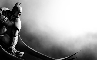 Batman sword mask black white - dark night free wallpaper