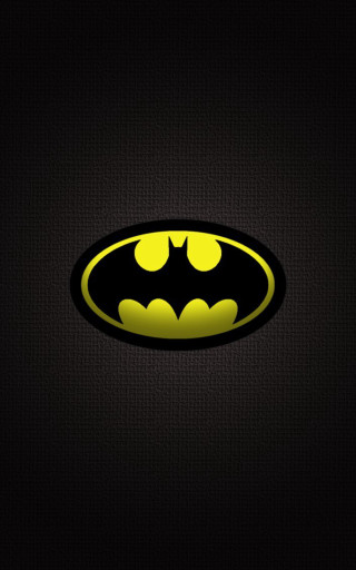 Batman symbol black background yellow 5 - dark night free wallpaper for mobile