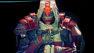 Man costume helmet sword hands - realistic character concept free wallpaper