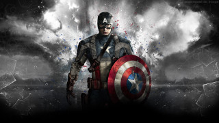 Captain america costume shield cloudy - marvel comic free wallpaper