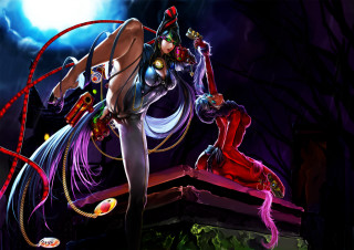 Woman costume bench whip demon - her hand and a demon free wallpaper