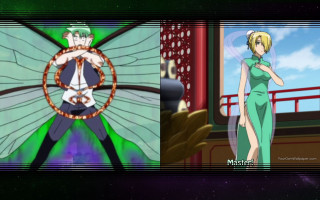 Cartoon women dresses astronaut fireworks - symmetry!! free wallpaper